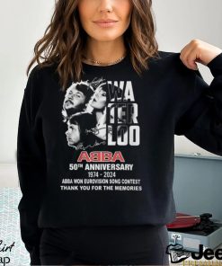 Waterloo ABBA 50th Anniversary 1974 2024 ABBA Won Eurovision Song Contest Thank You For The Memories T Shirt