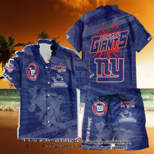 New York Giants Hawaiian Shirt