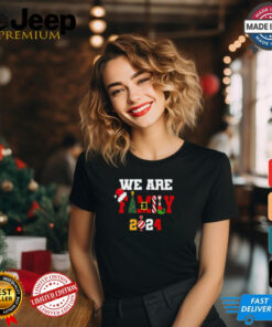 We Are Family Christmas 2024 Merry Xmas Ball Light Garden Santa Claus T Shirt