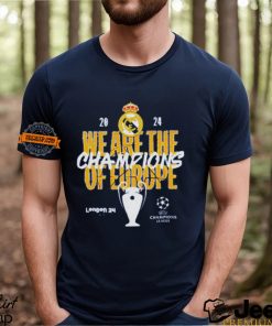 We Are The Champions Of Europe Real Madrid UEFA Champions League shirt