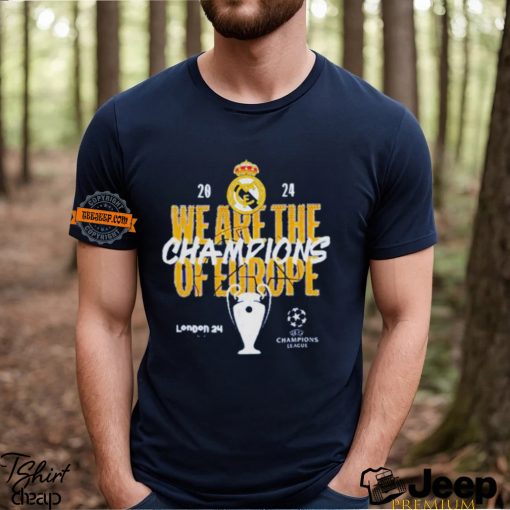 We Are The Champions Of Europe Real Madrid UEFA Champions League shirt