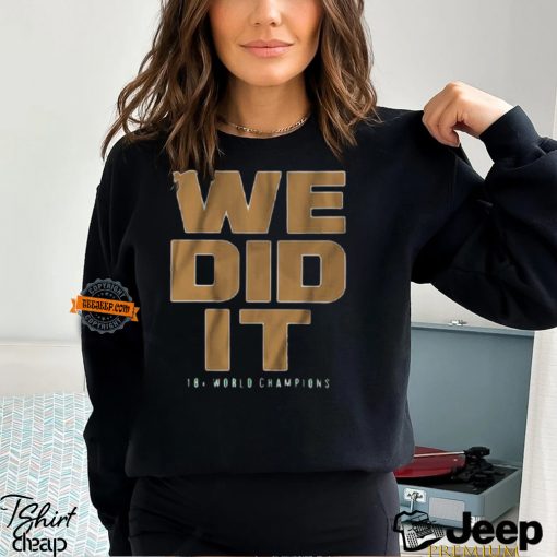 We Did It Boston Basketball Shirt