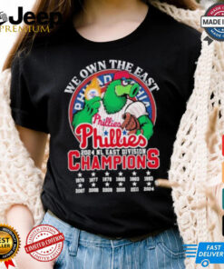 We Own The East Philadelphia Phillies Phanatic Mascot NL East Champions Shirt