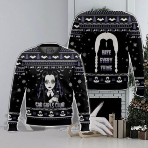 Wednesday Addams Ugly Sweater