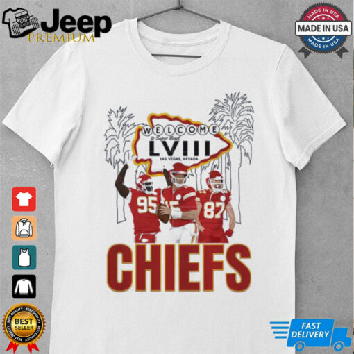 Welcome To Supper Bowl Lviii Las vegas Nevada Chiefs T Shirt