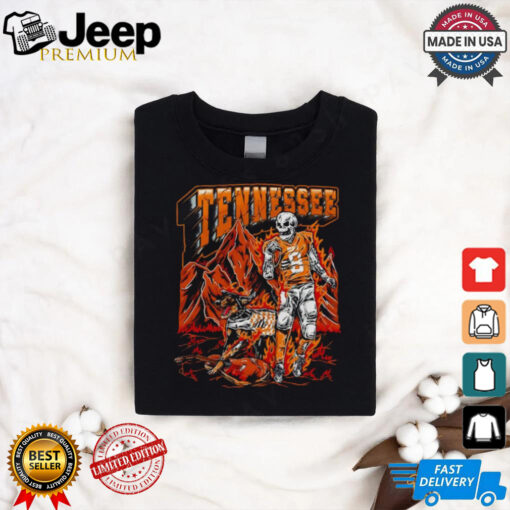 Welcome to Tennessee Volunteers Football skeleton player shirt