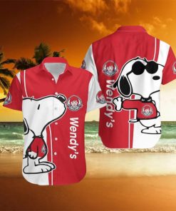 Wendy’s Logo Brand Snoopy Hawaiian Shirt Gift Summer