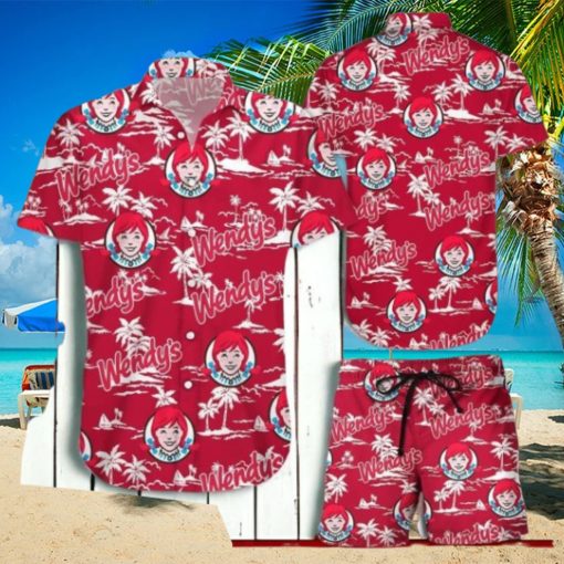 Wendy’s Tropical Flower Aloha Hawaiian Shirt, Short Unique Gift