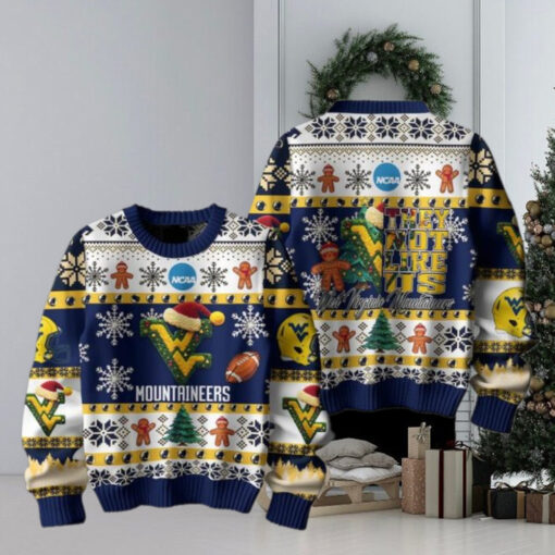 West Virginia Mountaineers Christmas They Not Like Us Mountaineers Ugly Sweater