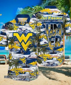 West Virginia Mountaineers NCAA Flower For Sport Fans All Over Printed Hawaii Shirt And Tshirt