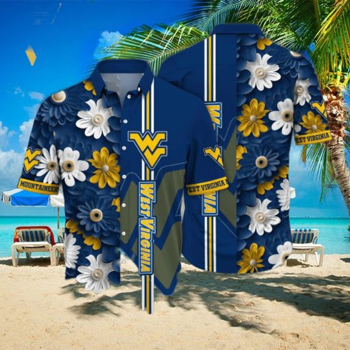 West Virginia Mountaineers NCAA Flower Hot Outfit All Over Print Hawaii Shirt And Tshirt