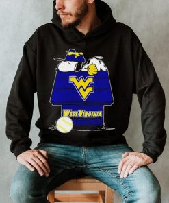 West Virginia Mountaineers Snoopy And Woodstock The Peanuts Baseball shirt