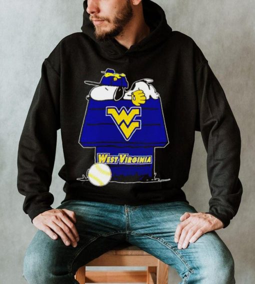 West Virginia Mountaineers Snoopy And Woodstock The Peanuts Baseball shirt