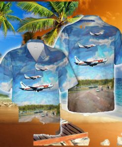 Western Airlines Boeing 737_200 N4520W Marmet Hawaiian Shirt