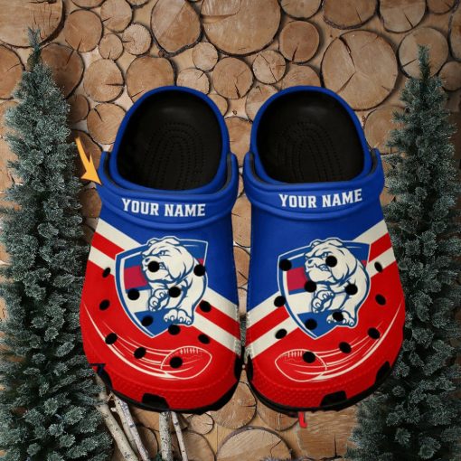 Western Bulldogs AFL Classic Custom Name Crocs Clogs Shoes