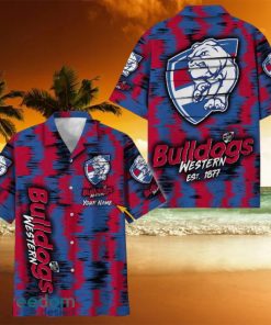 Western Bulldogs AFL Hawaiian Shirt Trending Design Custom Name