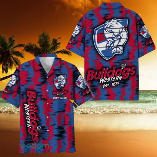 Western Bulldogs AFL Hawaiian Shirt Trending Design Custom Name