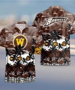 Western Michigan Broncos Palms Tree Hawaiian Shirt