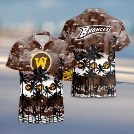 Western Michigan Broncos Palms Tree Hawaiian Shirt