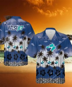 Westjet Souvenir Print Brand New Beach Hawaiian Shirt For Men And Women