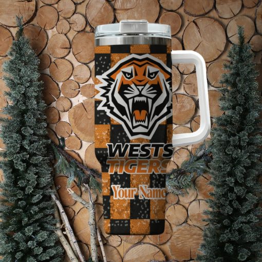 Wests Tigers NRL Personalized Stanley Tumbler 40oz