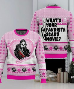 What's Your Favorite Scary Movie Ghostface Ugly Sweater