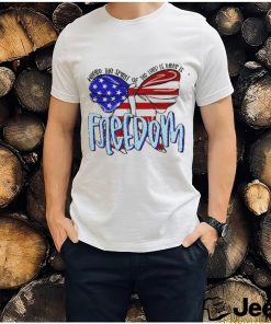 Where The Spirit Of Lord Is There Freedom Usa Flag Shirt