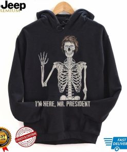 Where’s jackie I’m here skeleton halloween shirt