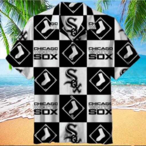 White Sox Checkered Flag Hawaiian Shirt