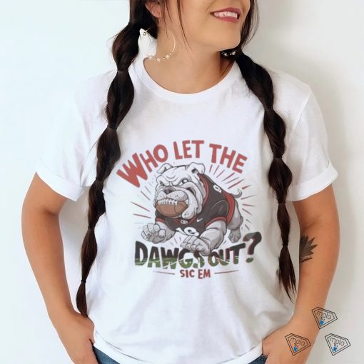 Who Let The D.A.W.G.S Out Georgia Bulldogs Mascot Shirt