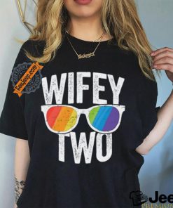 Wifey Two Lesbian Pride Lgbt Bride Couple Gift Tall T Shirt