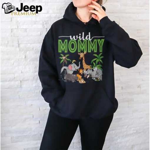 Wild Mommy Zoo Born Two Be Wild B Day Safari Jungle Animal T Shirt