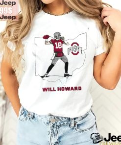 Will Howard Caricature Ohio State State star shirt