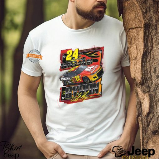 William Byron #24 2024 Axalta Darlington Throwback T shirt