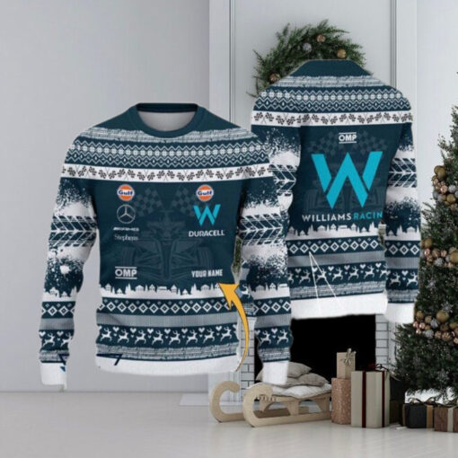 Williams Racing Customized Ugly Christmas Sweater Gift For Holiday