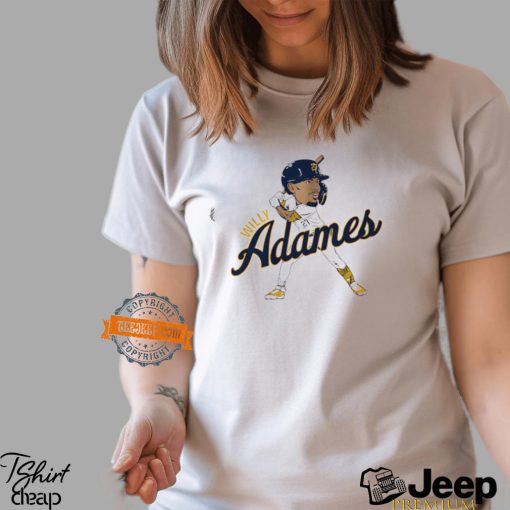 Willy Adames caricature Milwaukee Brewers superstar pose shirt