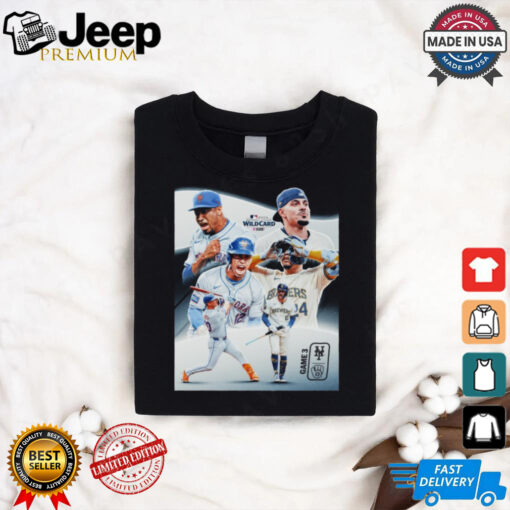 Win and advance MLB 2024 National League Wild Card Game 3 New York Mets vs Milwaukee Brewers Poster t shirt