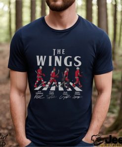 Wings Walking Abbey Road Signatures Ice Hockey Shirt