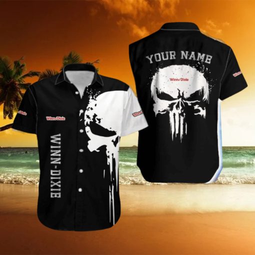 Winn Dixie Exclusive Logo Brand Hawaiian Shirt Skull Gift Summer Custom Name
