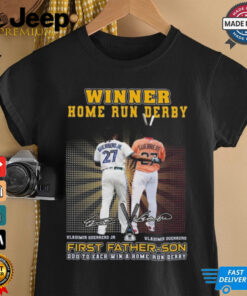 Winner Home Run Derby First Father Son Duo To Each Win Vladimir Guerrero Signatures 2024 Shirt