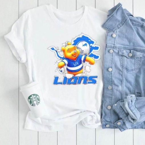 Winnie The Pooh FLN Football Detroit Lions shirt