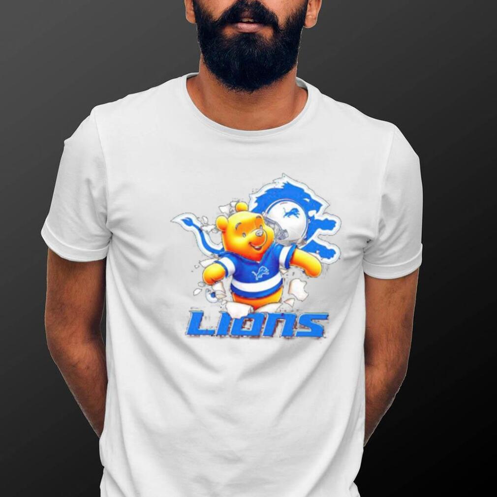 Winnie The Pooh FLN Football Detroit Lions shirt teejeep