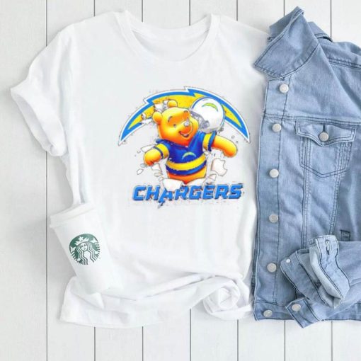 Winnie The Pooh FLN Football Los Angeles Chargers shirt