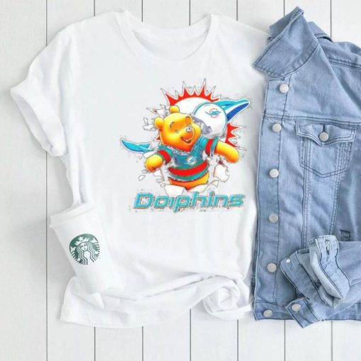 Winnie The Pooh FLN Football Miami Dolphins shirt