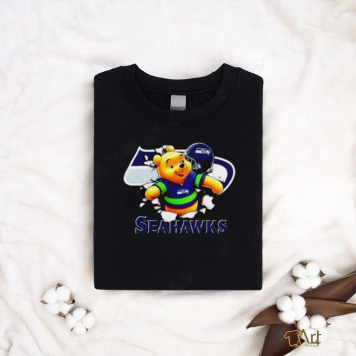 Winnie The Pooh FLN Football Seattle Seahawks T Shirt