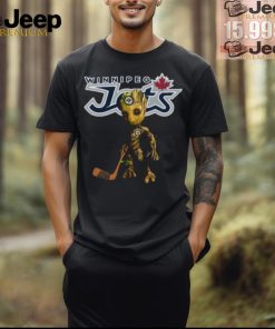 Winnipeg Jets NHL Hockey Groot Marvel Guardians Of The Galaxy Racerback T Shirt