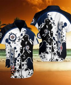 Winnipeg Jets Sports Team Player 3D Hawaiian Shirt For Fans