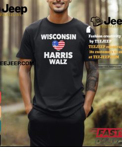 Wisconsin Loves Harris Walz America Shirt