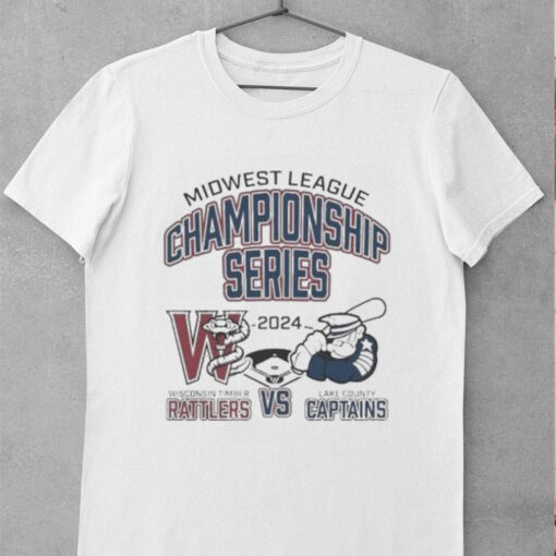 Wisconsin Timber Rattlers Vs. Lake County Captains 2024 Midwest League Championship Series T shirt