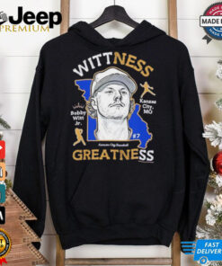 Wittness Greatness Bobby Witt Jr. Kansas City Royals baseball Map shirt